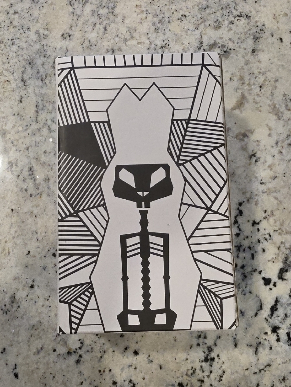 HOPPA Decorative Candle Box with Skeletal Cat Artwork